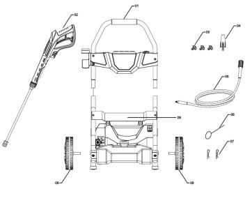 Earthwise PW20004 Replacement parts